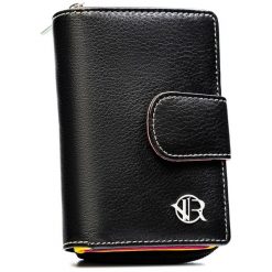 Portfel damski Rovicky RD-41-NDM czarny. Czarne portfele ROVICKY, bez wzorów, ze skóry. Za 75.99 zł.