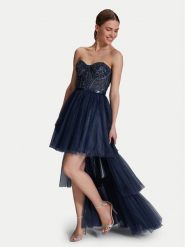 Hey Kyla Sukienka wieczorowa 5AI073HK Granatowy Regular Fit. Niebieskie sukienki Hey Kyla, bez wzorów, z syntetyku, wizytowe, bez kołnierzyka, bez ramiączek. Za 579.99 zł.