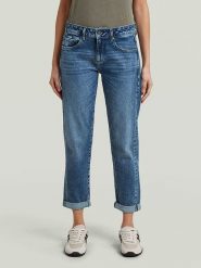 G-Star Dżinsy - Boyfriend fit - w kolorze niebieskim rozmiar: W32/L30. Niebieskie jeansy G-Star, l, z aplikacjami. Za 274.88 zł.
