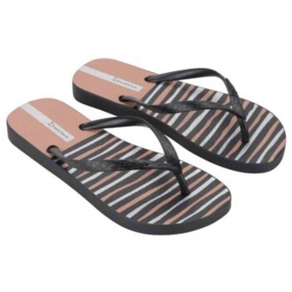 Japonki damskie Ipanema Classic Happy XII. Czarne klapki Ipanema, bez wzorów, z materiału, bez obcasa. Za 49.00 zł.