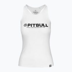 Tank top damski Pitbull R Tank Top. Białe koszulki sportowe PITBULL, bez wzorów, bez ramiączek. Za 79.99 zł.