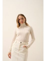 Just Cashmere Kaszmirowy golf "Serelith" w kolorze kremowym rozmiar: M. Brązowe golfy Just Cashmere, m, bez wzorów, z kaszmiru, bez ramiączek. Za 229.46 zł.