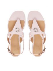 LAUREN RALPH LAUREN Sandały Everley 802959146008 Różowy. Czerwone sandały Lauren Ralph Lauren, bez wzorów, ze skóry, bez obcasa, na płaskiej podeszwie, bez zapięcia. Za 489.99 zł.