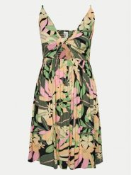 Roxy Sukienka letnia Evening Glow Again ERJWD03787 Kolorowy Regular Fit. Sukienki Roxy, na lato, s, bez wzorów, z wiskozy, bez kołnierzyka, bez ramiączek. Za 179.99 zł.