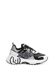 Liu Jo Sneakersy w kolorze srebrno-czarno-białym ze wzorem rozmiar: 37. Czarne trampki Liu Jo, bez wzorów, z lycry, bez zapięcia. Za 237.73 zł.