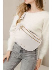 Anna Morellini Skórzana saszetka "Lorenza" w kolorze białym - 36 x 22 x 12 cm rozmiar: onesize. Białe torby na ramię Anna Morellini, bez wzorów, z materiału, sportowe, przez ramię, bez dodatków. Za 260.99 zł.