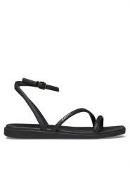 Crocs Sandały Miami Ankle Strap Sandal 212256 Czarny. Czarne sandały Crocs, bez wzorów, z tworzywa sztucznego, bez obcasa, na płaskiej podeszwie, bez zapięcia. Za 179.99 zł.