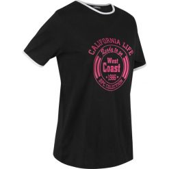 T-shirt sportowy bawełniany, krótki rękaw bonprix czarny. Czarne koszulki sportowe bonprix, bez wzorów, z bawełny, bez ramiączek. Za 44.99 zł.
