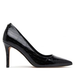 Szpilki Nine West. Czarne szpilki Nine West, bez wzorów, bez obcasa, na szpilce, bez zapięcia. Za 229.99 zł.