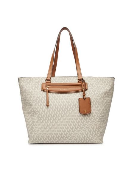 MICHAEL Michael Kors Torebka Jet Set 30S6GTVT4B Écru. Białe shopper MICHAEL Michael Kors, bez wzorów, ze skóry, bez dodatków. Za 877.99 zł.