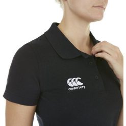 Damska koszulka polo Canterbury Waimak. Czarne bluzki CANTERBURY, bez wzorów, bez kołnierzyka, bez ramiączek. Za 253.50 zł.