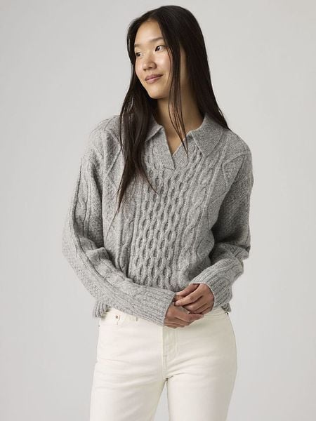 Levi's Sweter "Nova" w kolorze szarym rozmiar: XS. Szare swetry Levi's®, s, bez wzorów, bez ramiączek. Za 254.95 zł.