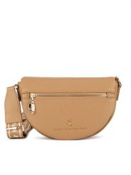 Beverly Hills Polo Club Torebka BHPC-C-009-07 Brązowy. Brązowe listonoszki Beverly Hills Polo Club, bez wzorów, z tworzywa sztucznego, bez dodatków. Za 179.99 zł.