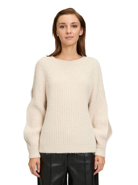 CARTOON Sweter w kolorze beżowym rozmiar: 40. Brązowe swetry Cartoon, bez wzorów, z wełny, bez ramiączek. Za 139.95 zł.