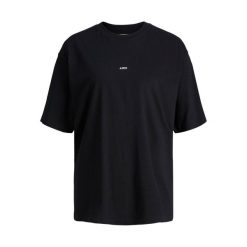 Koszulka damska JJXX Andrea Loose Every Logo Noos. Czarne bluzki JJXX, bez wzorów, eleganckie, bez kołnierzyka, bez ramiączek. Za 113.50 zł.