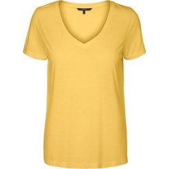 Vero Moda Koszulka damska Spicy V-neck Ss Top Color Yarrow (rozmiar M). Bluzki Vero Moda, m, bez wzorów, bez kołnierzyka, bez ramiączek. W wyprzedaży za 28.00 zł.
