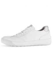 Gabor Skórzane sneakersy w kolorze białym rozmiar: 38. Białe trampki Gabor, bez wzorów, ze skóry, bez zapięcia. Za 283.45 zł.
