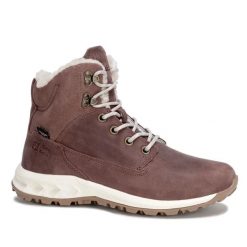 Buty damskie trekkingowe Jack Wolfskin QUEENSTOWN CITY TEXAPORE MID. Brązowe trekkingi Jack Wolfskin, z materiału, trekkingowe. Za 854.00 zł.