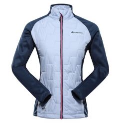 Bluza damska sportowa z wełną merino Alpine Pro Jorwa. Niebieskie bluzy sportowe Alpine Pro, bez wzorów, z wełny, bez kaptura. W wyprzedaży za 349.00 zł.