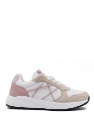 Benetton Sneakersy w kolorze biało-jasnoróżowo-beżowym rozmiar: 38. Brązowe trampki Benetton, bez wzorów, bez zapięcia. Za 167.28 zł.