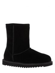 NICEBAY Skórzane botki zimowe "Stour Waterproof" w kolorze czarnym rozmiar: 39. Czarne botki NICEBAY, na zimę, bez wzorów, z materiału, bez obcasa, bez zapięcia. Za 267.29 zł.