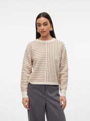 Vero Moda Sweter w kolorze beżowym rozmiar: S. Brązowe swetry Vero Moda, s, bez wzorów, bez ramiączek. Za 61.60 zł.