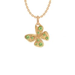 Naszyjnik z zawieszką Papillon 1 cm na cienkim klasycznym łańcuszku, pozłacany. Żółte naszyjniki Lilou, pozłacane. Za 228.00 zł.