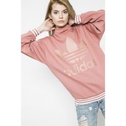 Adidas Originals - Bluza. Szare bluzy Adidas Originals, z nadrukiem, z bawełny, bez kaptura. W wyprzedaży za 239.90 zł.