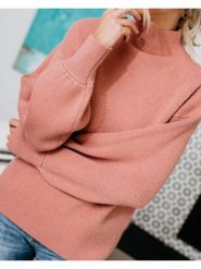 Milan Kiss Sweter w kolorze jasnoróżowym rozmiar: L. Różowe swetry Milan Kiss, l, bez wzorów, bez ramiączek. Za 165.99 zł.