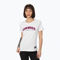 Koszulka damska Pitbull Tattoo. Białe koszulki sportowe PITBULL, bez wzorów, bez ramiączek. Za 99.99 zł.