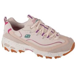 Buty sportowe Sneakersy damskie Skechers D'Lites - Bold Views. Czerwone obuwie sportowe Skechers, z materiału, bez zapięcia, trekkingowe, Skechers Sport. Za 289.99 zł.