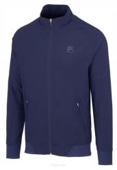 Bluza tenisowa Fila Jacket Aston. Niebieskie bluzy Fila, l, bez wzorów, z materiału, bez kaptura. Za 264.99 zł.