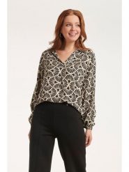 Smashed Lemon Bluzka w kolorze szarym rozmiar: XXL. Szare bluzki Smashed Lemon, s, bez wzorów, z wiskozy, klasyczne, bez kołnierzyka, bez ramiączek. Za 100.28 zł.