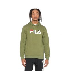 Bluza z kapturem Fila Barumini. Zielone bluzy Fila, m, bez wzorów, z kapturem. Za 257.10 zł.