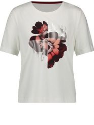 Gerry Weber Koszulka w kolorze białym rozmiar: 42. Białe bluzki Gerry Weber, bez wzorów, z bawełny, bez kołnierzyka, bez ramiączek. Za 96.83 zł.