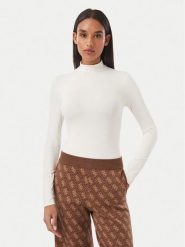 Guess Body V6BP04 K6317 Biały Slim Fit. Białe body Guess, s, z aplikacjami, z syntetyku. Za 264.99 zł.