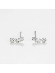 Maison héritage PARIS Złote kolczyki-wkrętki z diamentami rozmiar: onesize. Szare kolczyki Maison héritage PARIS, z diamentem, złote. Za 521.99 zł.