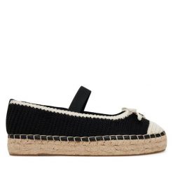 Espadryle Guess. Czarne espadryle Guess, z aplikacjami, bez obcasa, bez zapięcia. Za 319.99 zł.