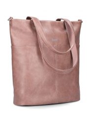 Zwei Torebka "M145" w kolorze jasnoróżowym - 35 x 37 x 15 cm rozmiar: onesize. Różowe torby na ramię Zwei, bez wzorów, z materiału, na ramię, bez dodatków. Za 168.46 zł.