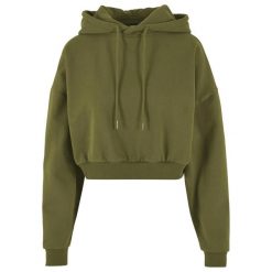Damska Bluza Z Kapturem O Wysokiej Gramaturze. Zielone bluzy Urban Classics, xl, bez wzorów, z kapturem. Za 243.99 zł.