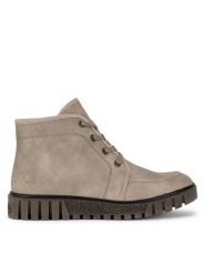 Rieker Botki Y3407-60 Beżowy. Brązowe botki Rieker, bez wzorów, ze skóry, bez obcasa, na płaskiej podeszwie, bez zapięcia. Za 287.00 zł.