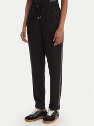 Liu Jo Sport Spodnie materiałowe TA6290 TS923 Czarny Regular Fit. Czarne spodnie materiałowe Liu Jo Sport, xxl, bez wzorów, z materiału. Za 599.99 zł.