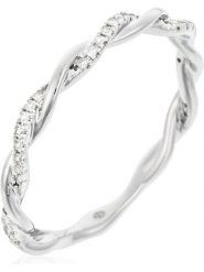 ATELIER DU DIAMANT Złoty pierścionek "Entrotillement" z diamentami rozmiar: 58. Szare pierścionki ATELIER DU DIAMANT, z diamentem, złote. Za 1,043.99 zł.