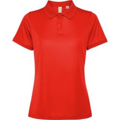 Damska Koszulka Polo Z Krótkim Rękawem Tormo. Czerwone koszulki polo ROLY, bez wzorów, bez kołnierzyka, bez ramiączek. Za 47.99 zł.