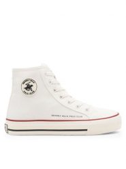 Beverly Hills Polo Club Trampki WP40-OG-31-3 Biały. Białe trampki Beverly Hills Polo Club, bez wzorów, z materiału, bez zapięcia. Za 129.99 zł.