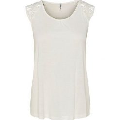 ONLY Damska bluzka Alba S / L Crochet Mix Top Jrs Cloud Dancer (rozmiar S). Bluzki Only, l, bez wzorów, z koronki, bez kołnierzyka, bez ramiączek. W wyprzedaży za 43.00 zł.