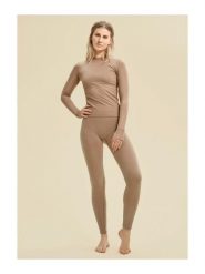 Legginsy Damskie do Jogi Fitness Casall Wełniane - M. Brązowe legginsy Casall, l, bez wzorów, z elastanu, z podwyższonym stanem, długie. Za 289.00 zł.
