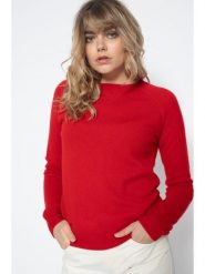 Perfect Cashmere Kaszmirowy sweter "Wilma" w kolorze czerwonym rozmiar: M. Czerwone swetry Perfect Cashmere, m, bez wzorów, z kaszmiru, bez ramiączek. Za 333.03 zł.