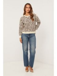 Soft Cashmere Sweter w kolorze kremowo-brązowym rozmiar: 38/40. Brązowe swetry Soft Cashmere, bez wzorów, bez ramiączek. Za 204.96 zł.