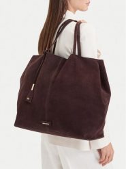 GINO ROSSI Torebka EO-LA321-2683 Brązowy ciemny. Brązowe shopper Gino Rossi, bez wzorów, ze skóry, bez dodatków. Za 499.99 zł.